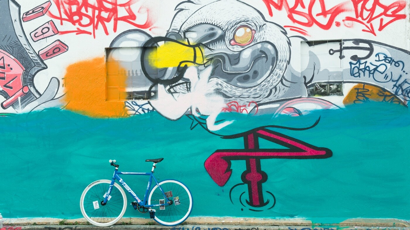 Graffiti on wall Miami