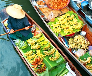 Los mercados flotantes de Bangkok