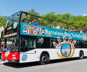 Passeio de ônibus turístico em Barcelona